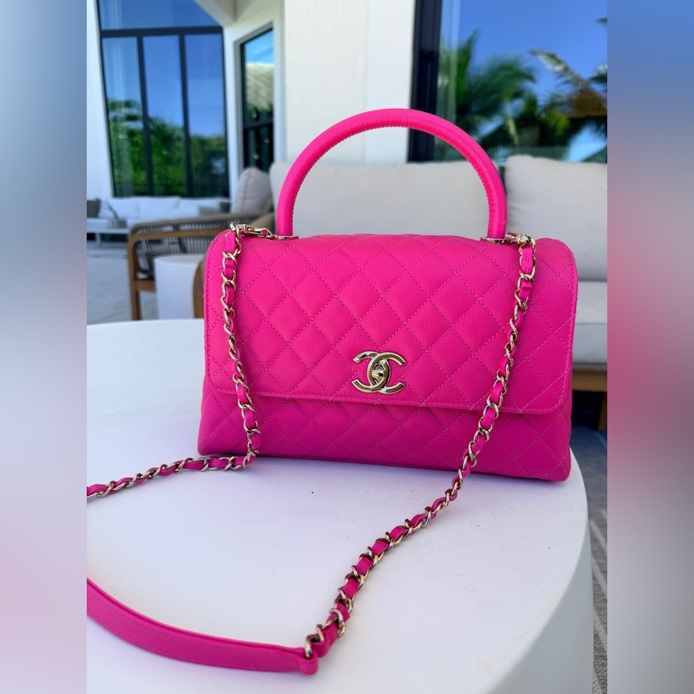 Chanel Coco Top Handle medium Flap Bag